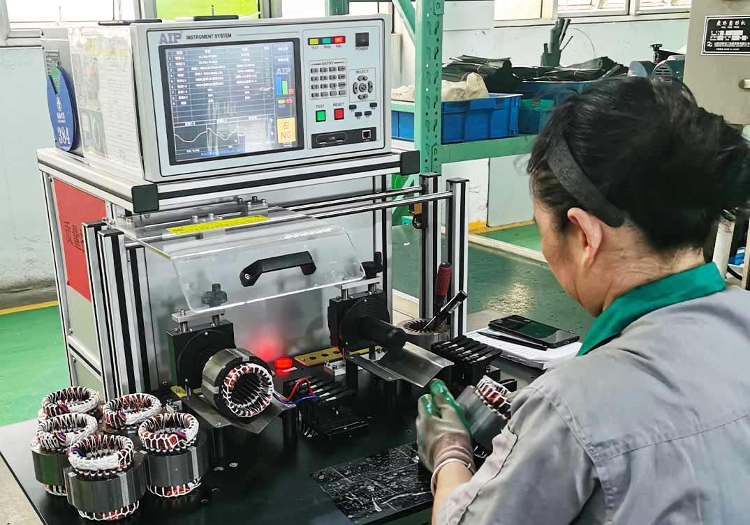 水泵電機定子檢測設(shè)備應用現(xiàn)場